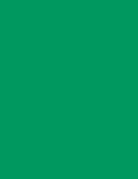 A solid green square with no additional elements or patterns.